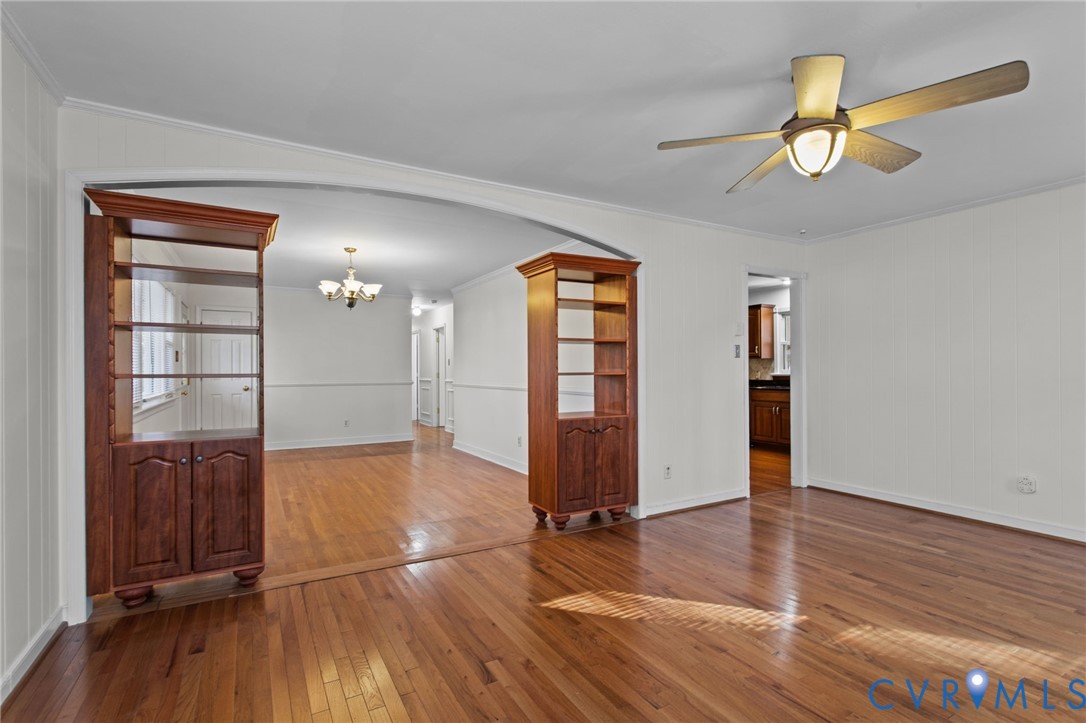 5359 Qualla Road Chesterfield, VA 23832 - Photo 11 of 49 wooden floor in an empty room with a window