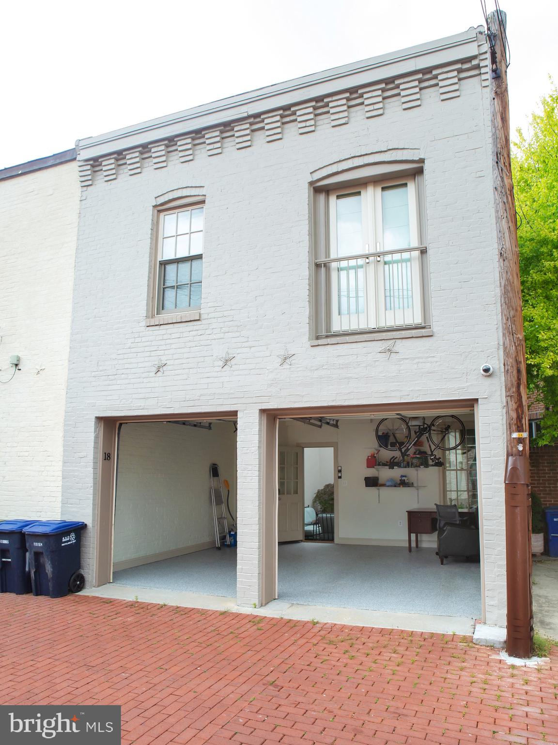 18 7th Street Northeast Washington, DC 20002 - Photo 12 of 53 Carriage House West Elevation with Two Car Garage
