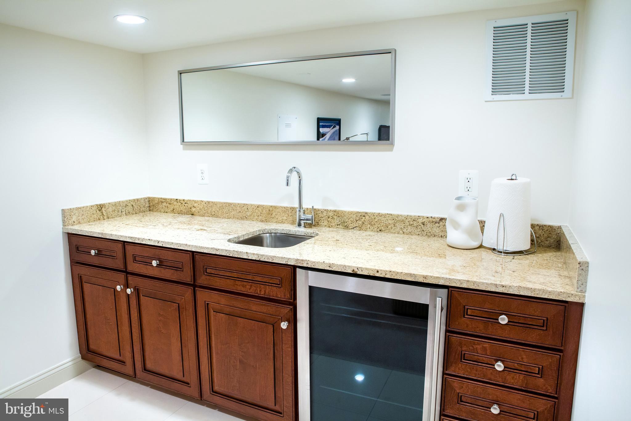 18 7th Street Northeast Washington, DC 20002 - Photo 42 of 53 Lower Level Rec Room Wet Bar Southwest