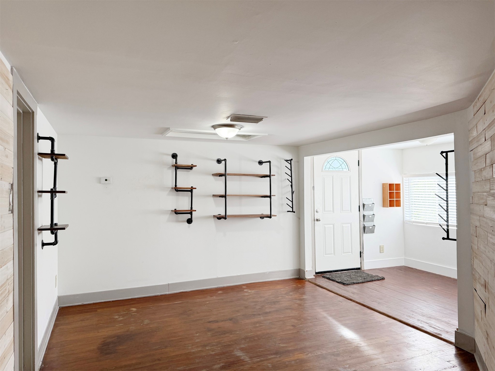 wooden floor in an empty room