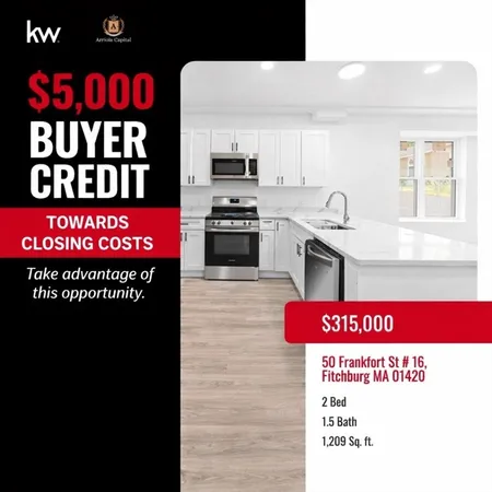 $315,000 | 50 Frankfort Street, Unit 16, Fitchburg, MA 01420