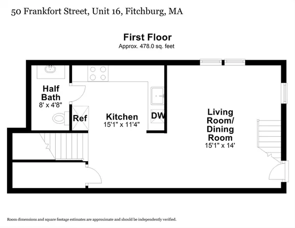 $315,000 | 50 Frankfort Street, Unit 16, Fitchburg, MA 01420