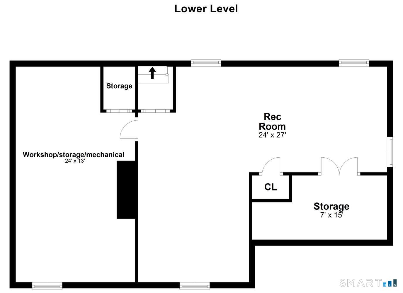 4 Kay Lane Newtown, CT 06470 - Photo 38 of 38 Lower level floor plan
