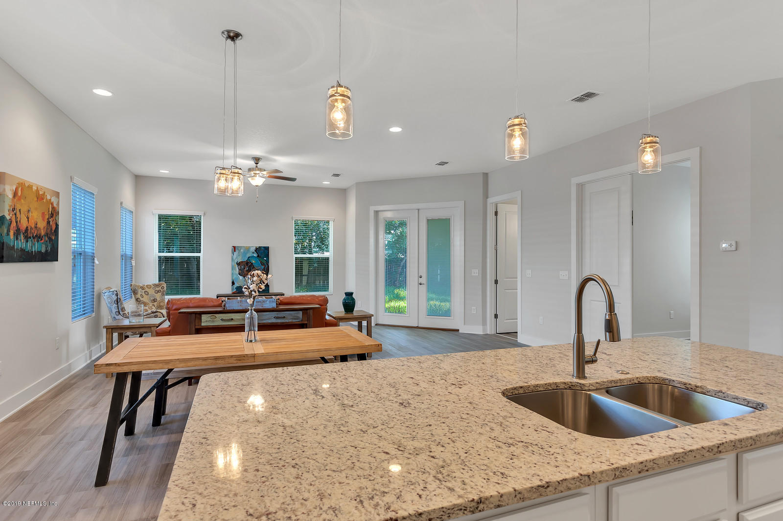 1017 Ruth Avenue Jacksonville Beach, FL 32250 - Photo 11 of 35 Kitchen to Living