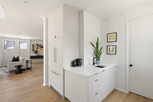 a view of living room and bedroom
