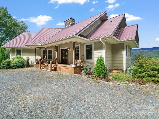 a view of a house with a patio