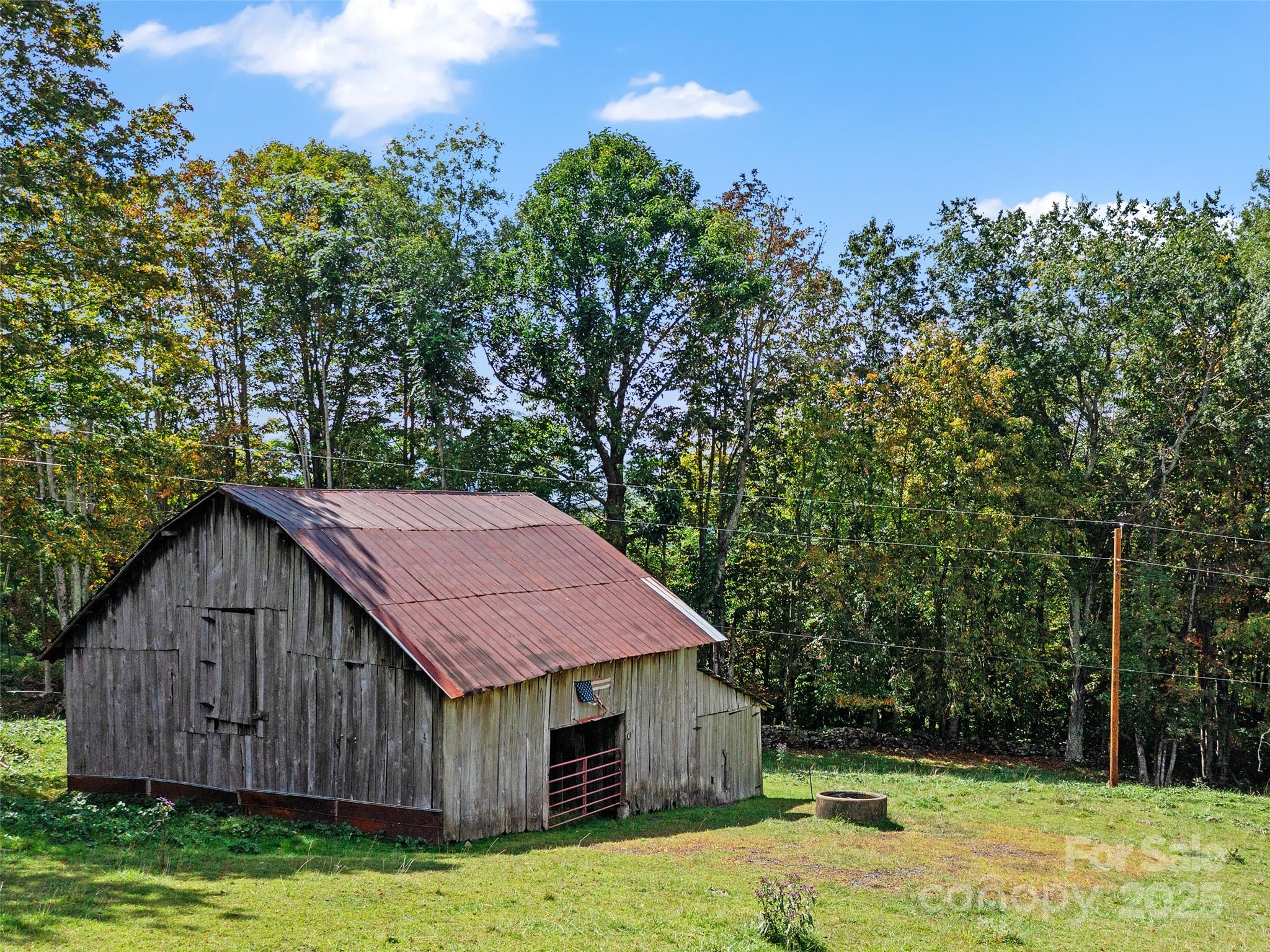 1992 Green Creek Road Bakersville, NC 28705 - Photo 43 of 48 a backyard of a house with lots of green space