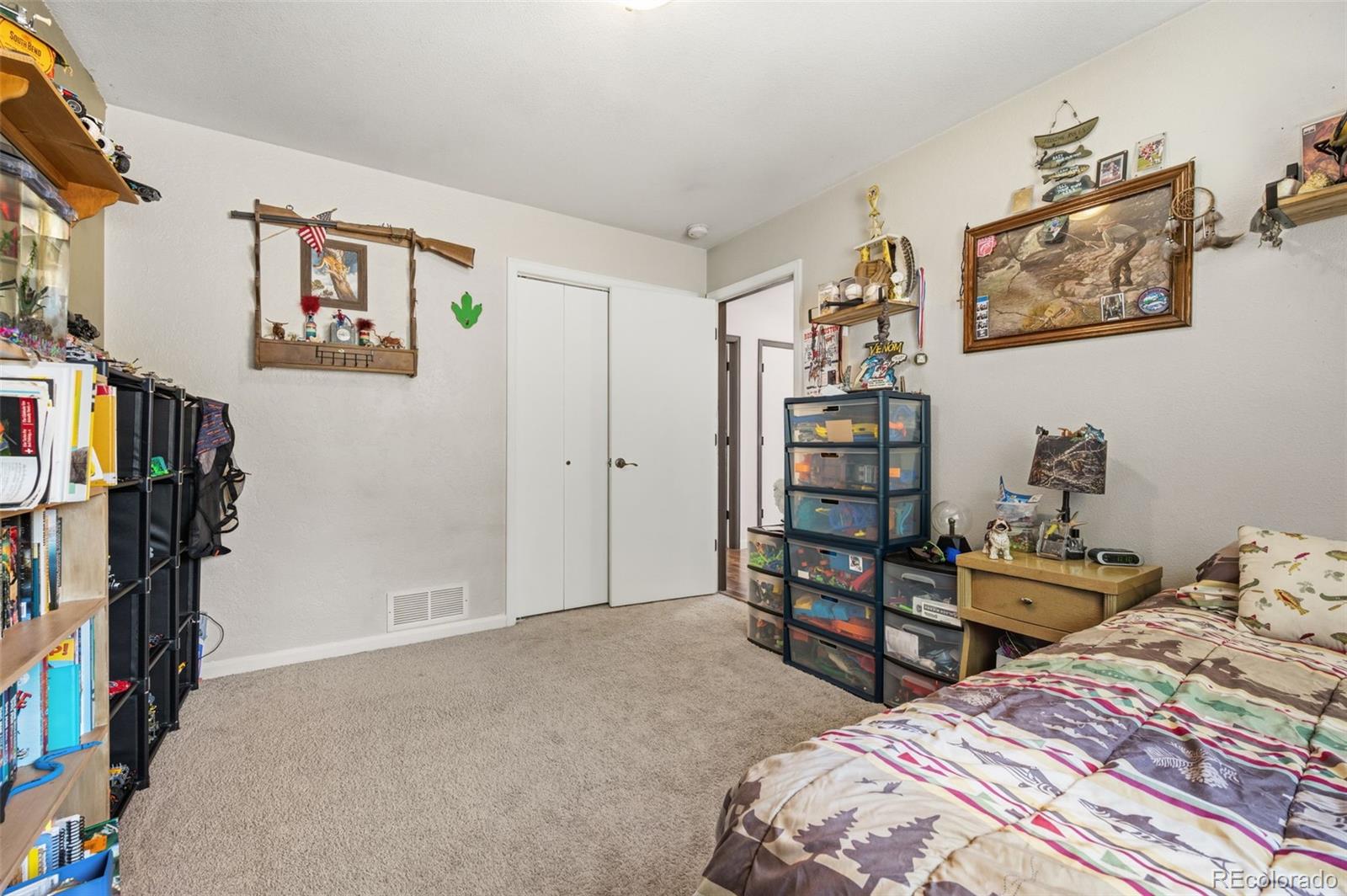 2222 County Road 72 Bailey, CO 80421 - Photo 24 of 50 a bedroom with a bed and a closet