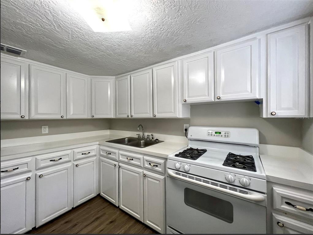2003 10th Street South St. Petersburg, FL 33705 - Photo 12 of 16 a kitchen with cabinets appliances a sink and a counter top space