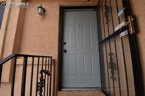 a view of front door