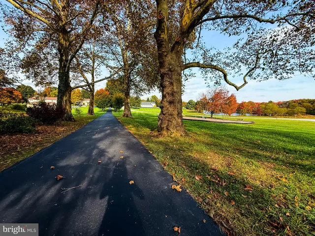 a view of an outdoor space with a lake view