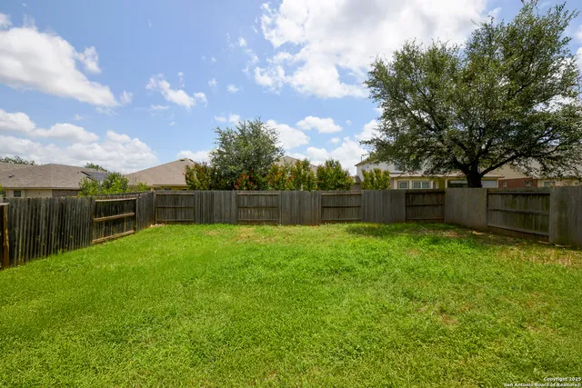 a backyard with a garden