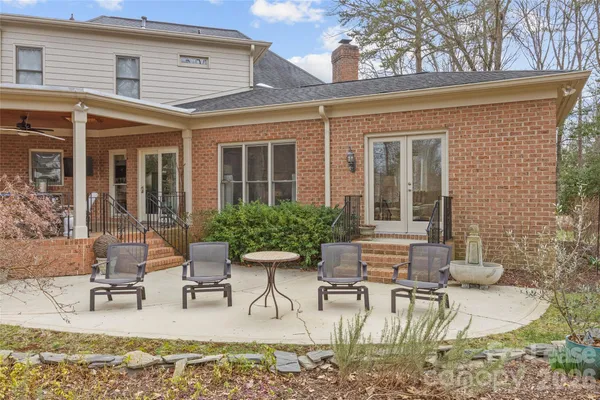 a view of a house with patio