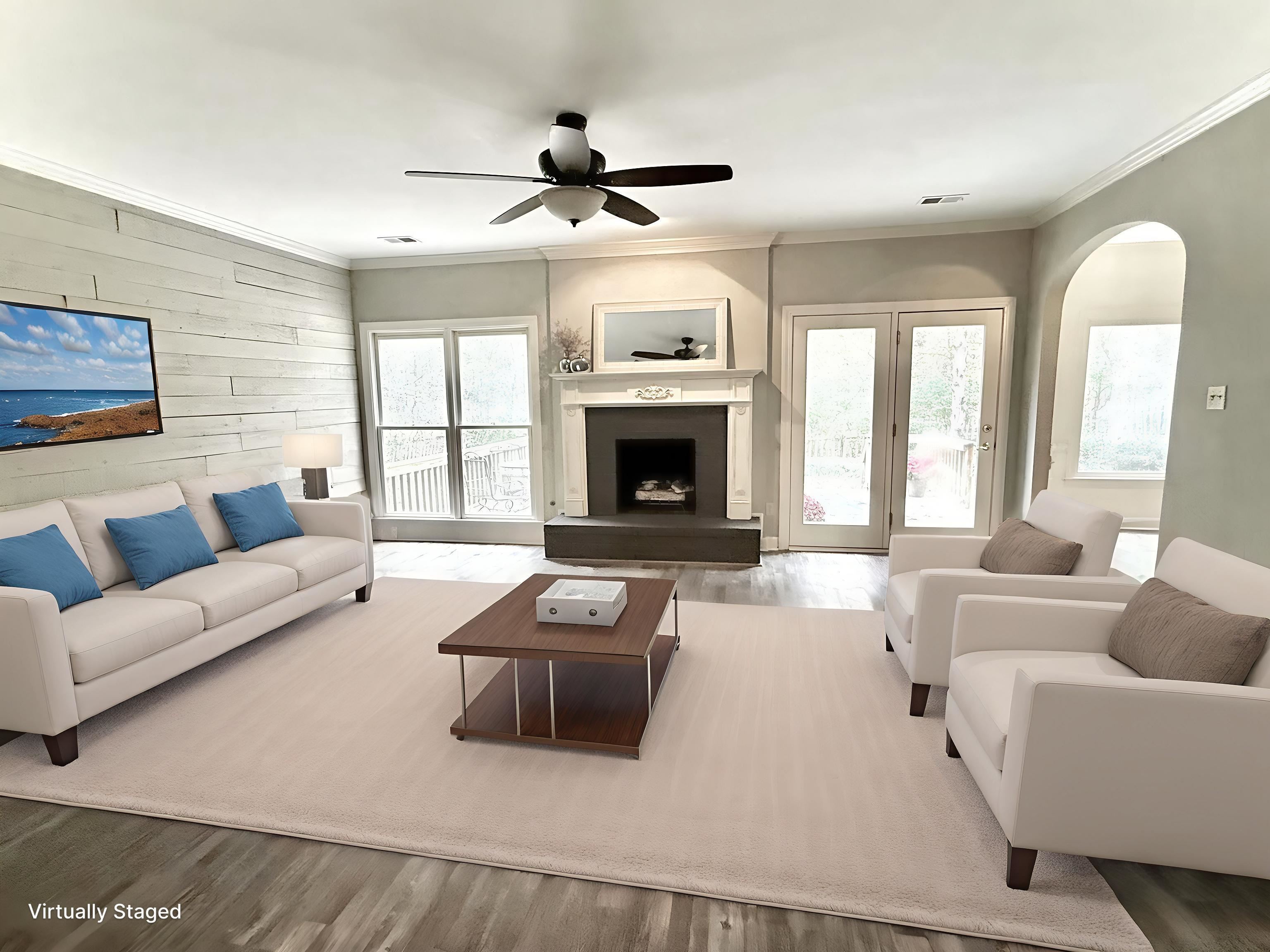 756 Crestover Drive Collierville, TN 38017 - Photo 4 of 38 a living room with furniture fireplace and window