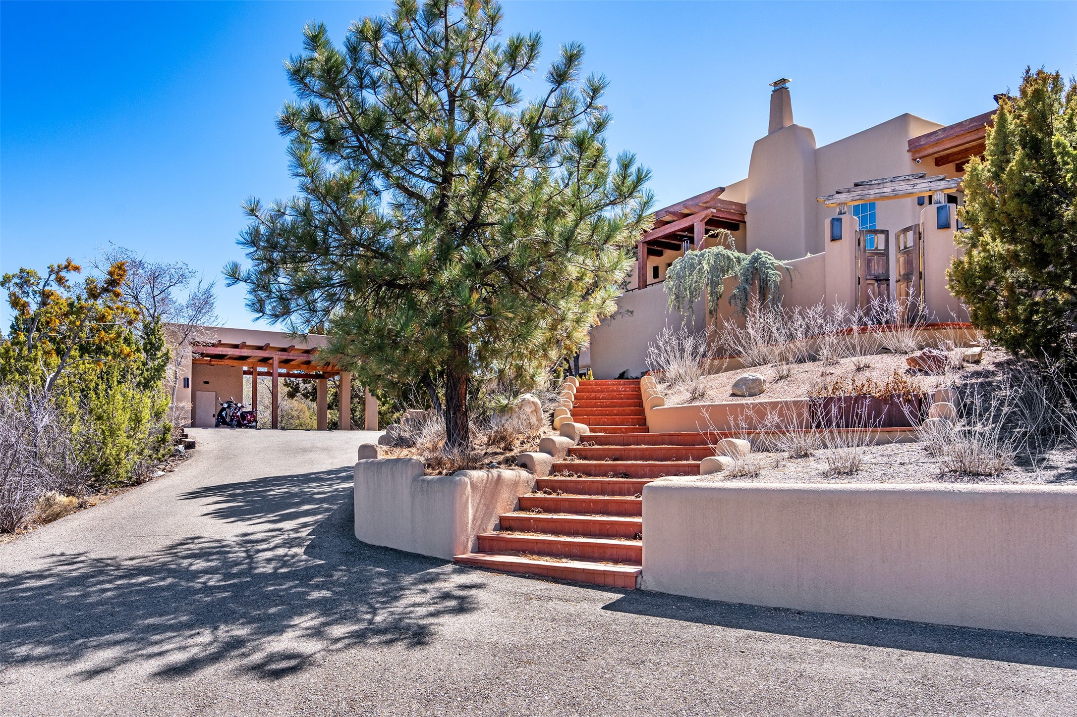 1204 Bandolina Road Santa Fe, NM 87501 - Photo 62 of 69 Stairs to front gate