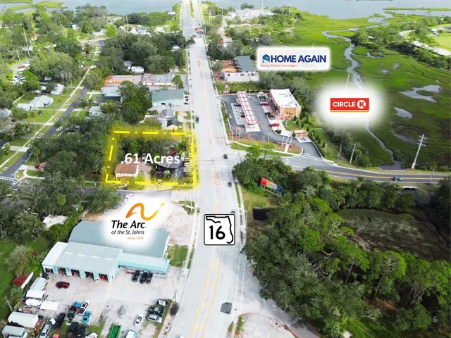 an outdoor space with seating space