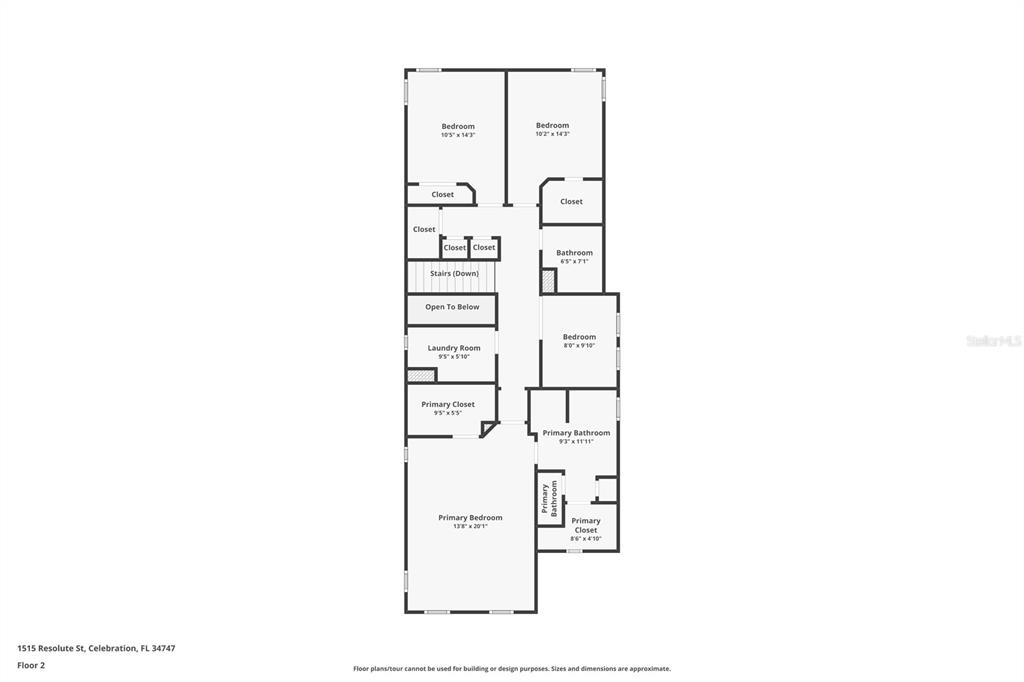 1515 Resolute Street Celebration, FL 34747 - Photo 39 of 56 a picture of a floor plan