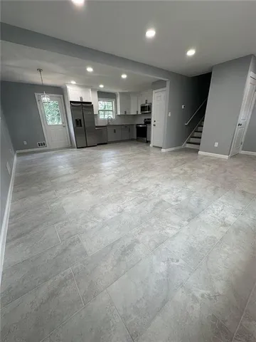 a view of an empty room