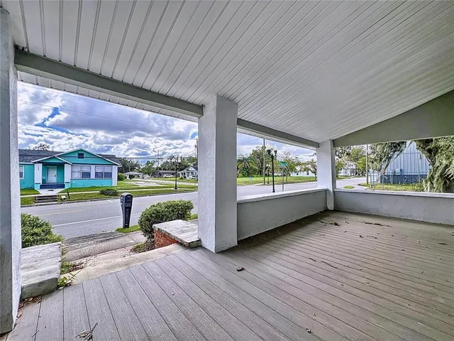 a view of swimming pool with a yard
