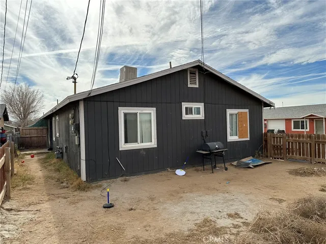 a backyard of a house