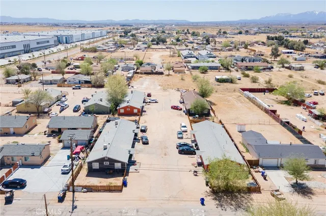 an aerial view of a city