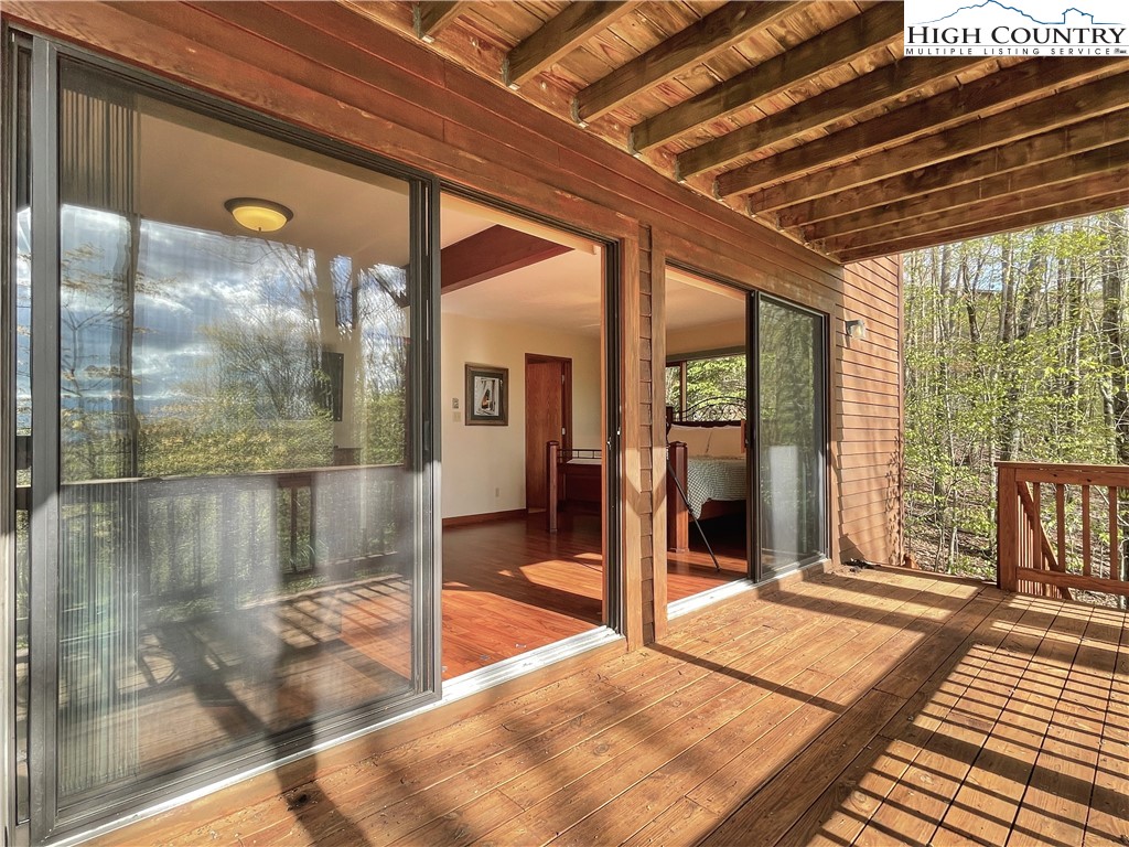 407 Pine Ridge Road Beech Mountain, NC 28604 - Photo 29 of 31 a view of a balcony door