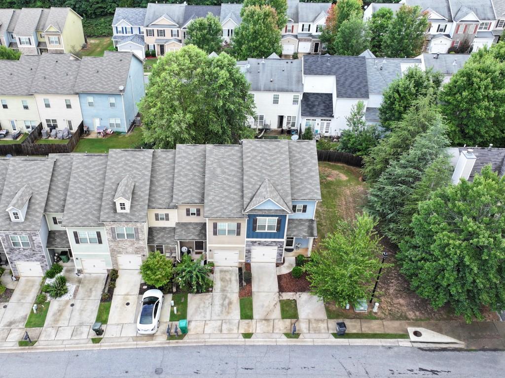 256 Valley Crossing Canton, GA 30114 - Photo 36 of 41 an aerial view of multiple houses with a street