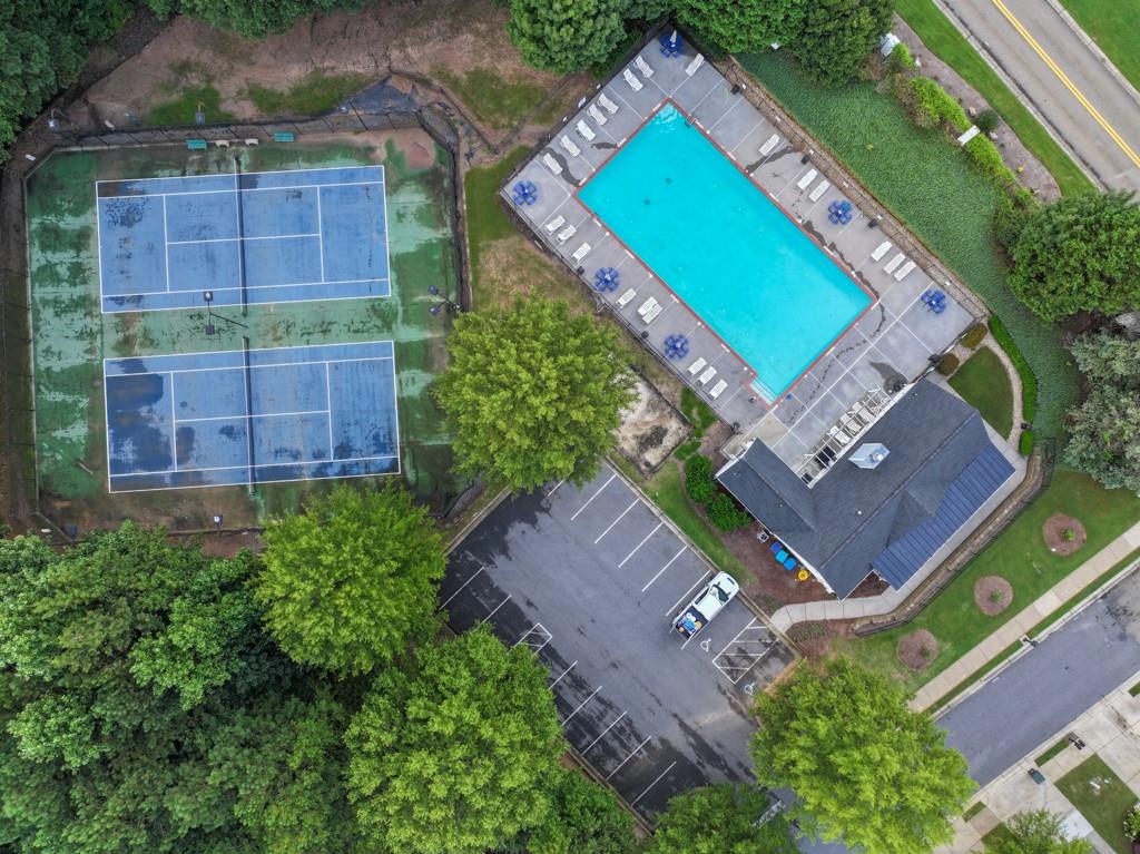 256 Valley Crossing Canton, GA 30114 - Photo 41 of 41 an aerial view of a house
