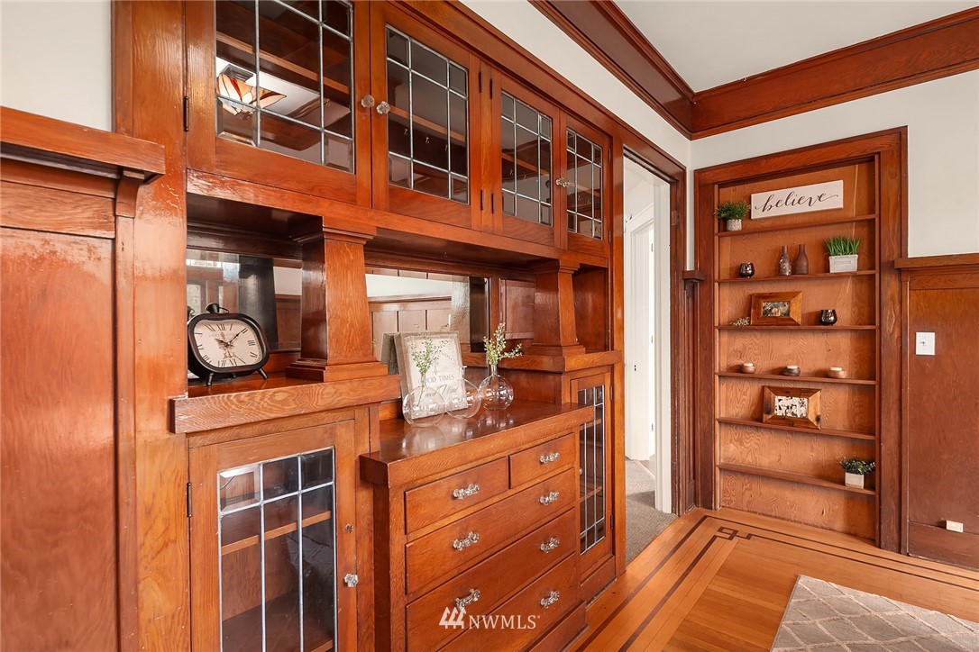17522 West Riverside Drive Bothell, WA 98011 - Photo 9 of 28 a view of a door and a room with wooden floor