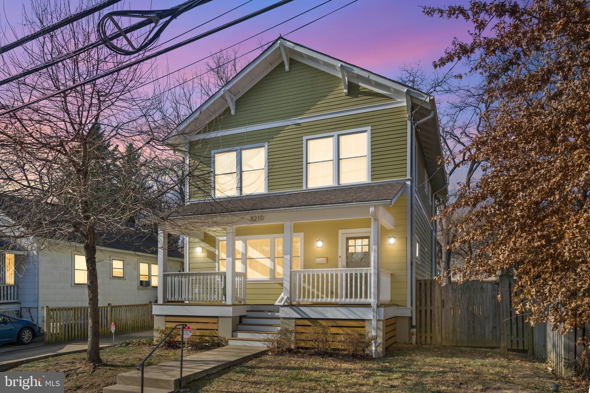 a front view of a house