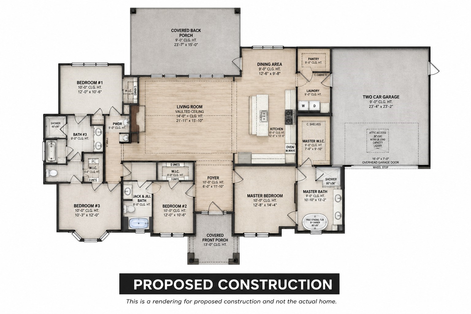14625 Routt Point Road Needville, TX 77461 - Photo 6 of 6 This floor plan is shown as an example of one of the custom home options available. This is not the actual floor plan for this property and is for reference only.