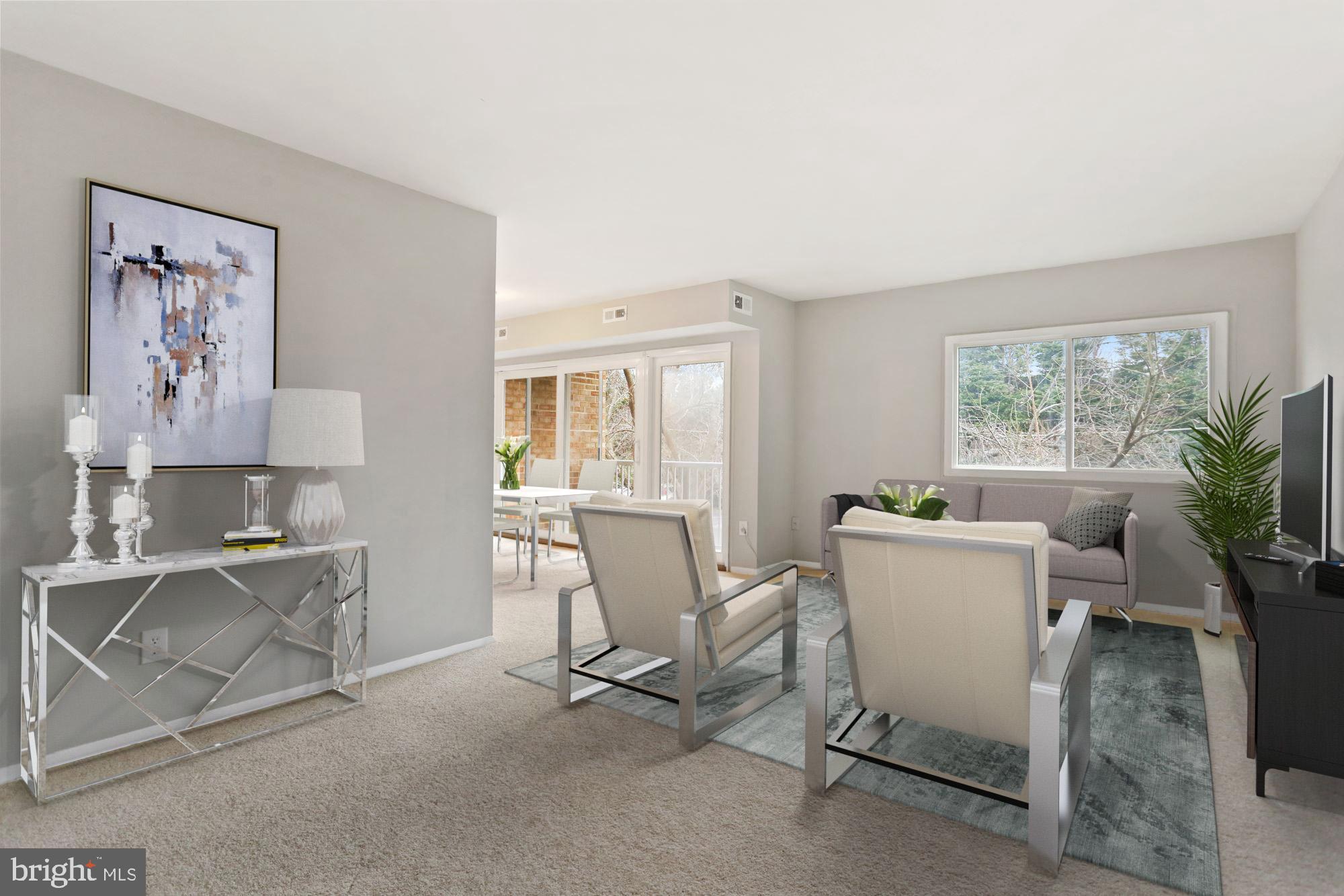 2909 Charing Cross Road, Unit 10 Falls Church, VA 22042 - Photo 2 of 26 Living Room Virtually Staged