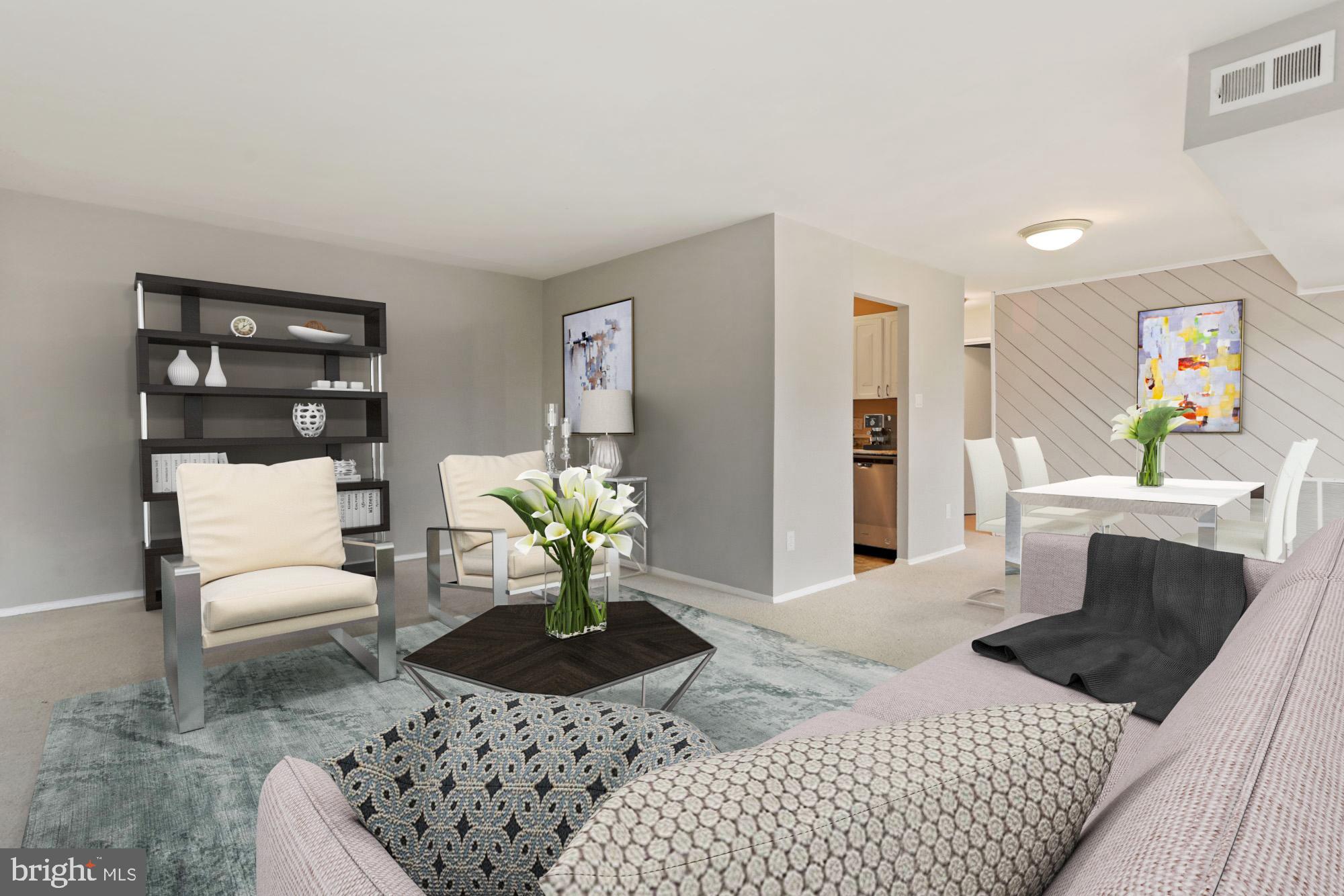 2909 Charing Cross Road, Unit 10 Falls Church, VA 22042 - Photo 4 of 26 Living Room Virtually Staged