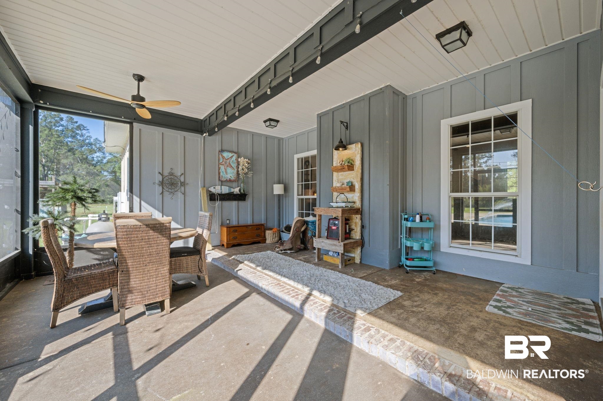 15635 North A N Brady Road Bay Minette, AL 36507 - Photo 33 of 51 Sunroom / solarium featuring ceiling fan
