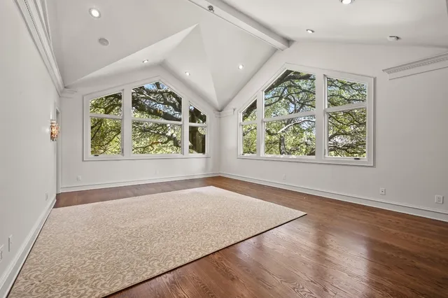 a bathroom with a double vanity sink mirror and