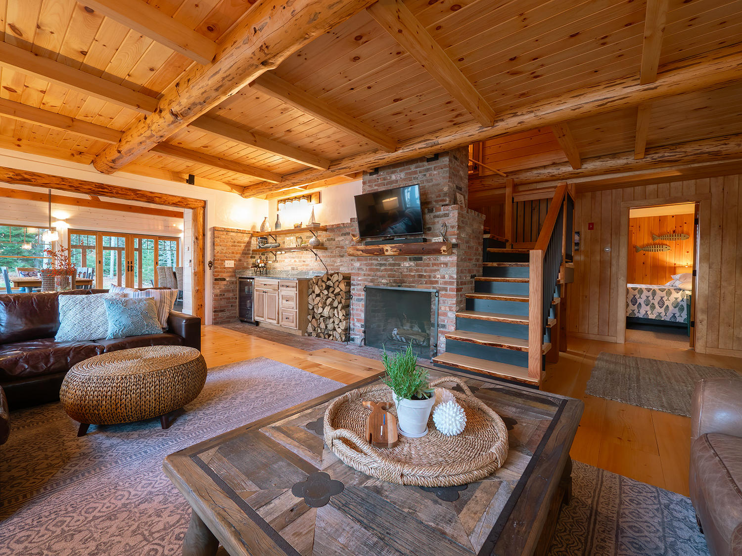 19 Falls Point Road Sullivan, ME 04664 - Photo 23 of 52 FallsPointLivingRoomwithFireplaceandBar