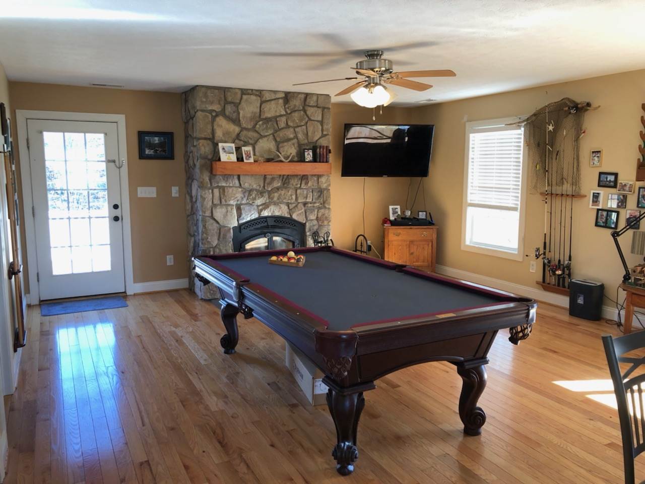 1692 Mt Torrey Road Lyndhurst, VA 22952 - Photo 3 of 14 a room with wooden floors pool table and windows