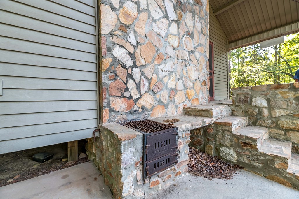 829 Trammell Mill Road Shiloh, GA 31826 - Photo 30 of 46 Stone Fireplace with Grill