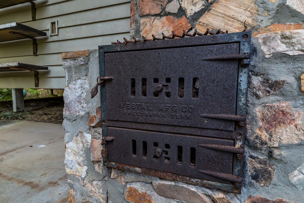 829 Trammell Mill Road Shiloh, GA 31826 - Photo 31 of 46 Stone Fireplace with Grill