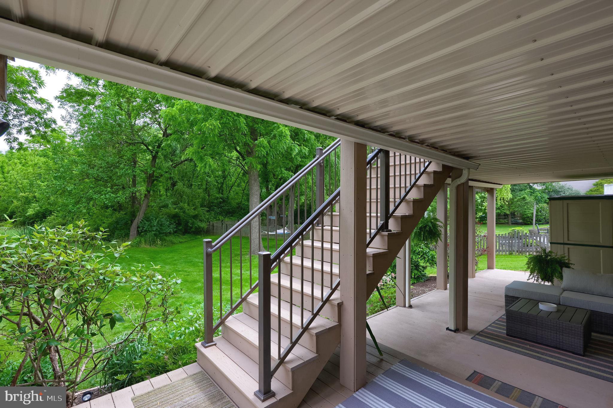 238 Heatherstone Way Lancaster, PA 17601 - Photo 94 of 141 stairs to lower level covered patio and deck