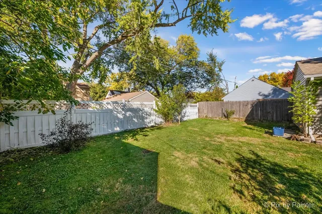 a backyard of a house