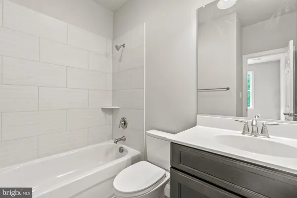 a bathroom with a window