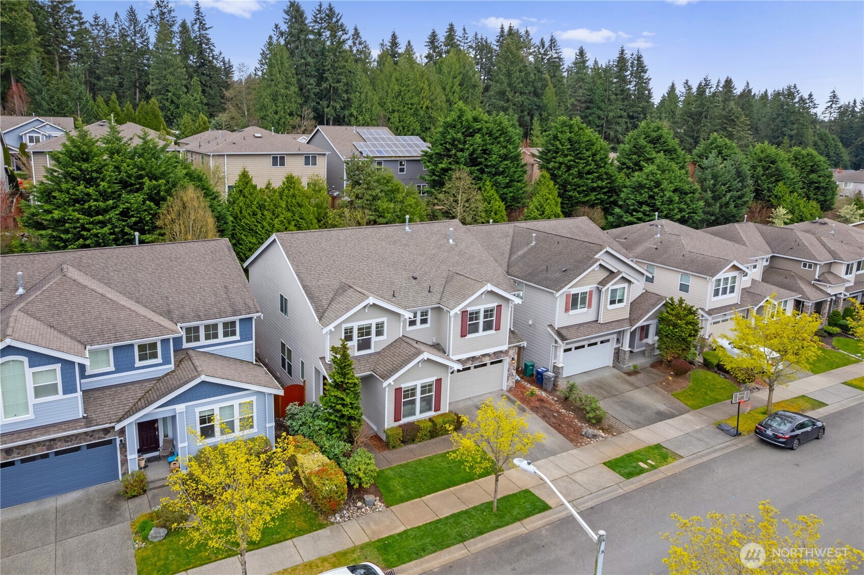 22829 36th Avenue Southeast Bothell, WA 98021 - Photo 4 of 39 an aerial view of residential houses with outdoor space and parking