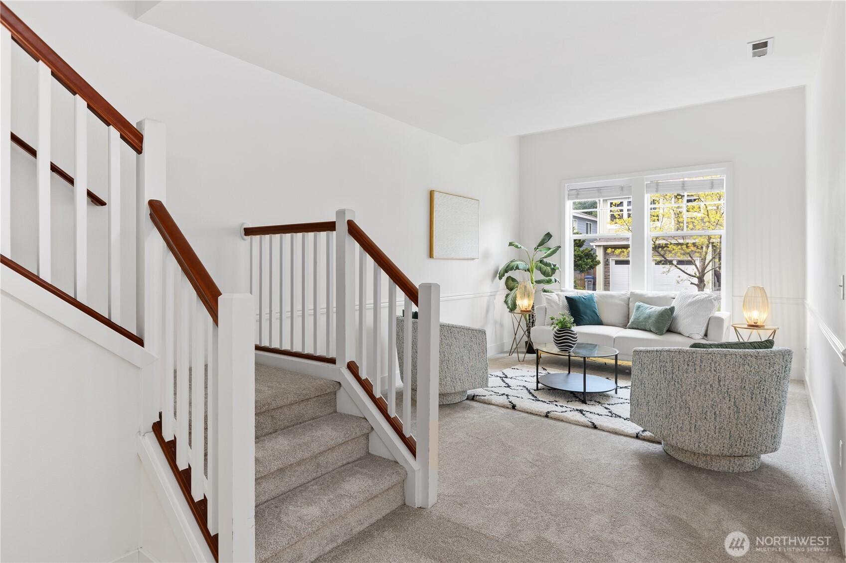 22829 36th Avenue Southeast Bothell, WA 98021 - Photo 7 of 39 a living room with furniture and a floor to ceiling window