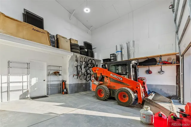a view of a car garage