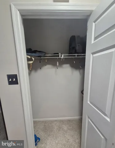 a close view of closet