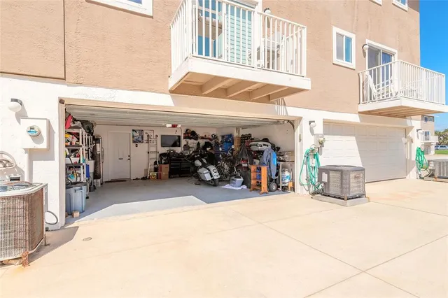 a view of a building with door