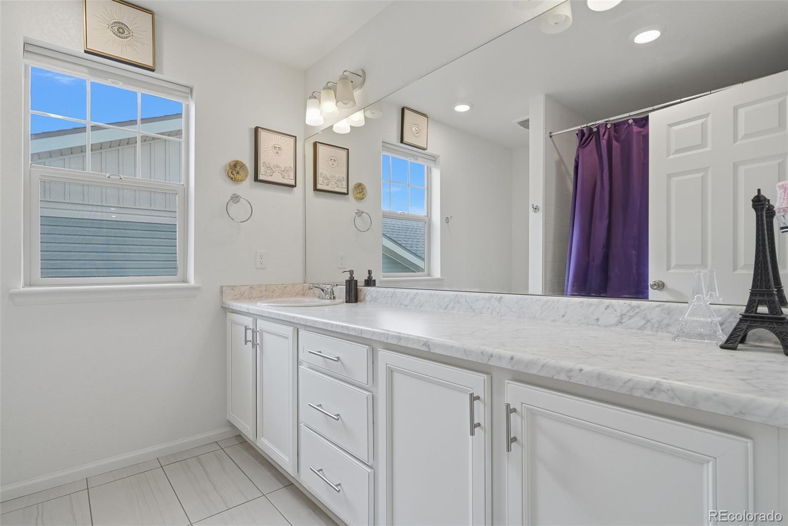 5017 Liverpool Street Denver, CO 80249 - Photo 29 of 42 a bathroom with a sink and a mirror