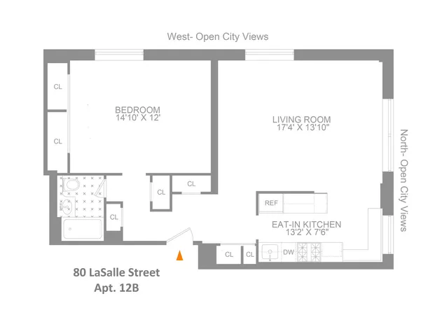 a view of a park with slide