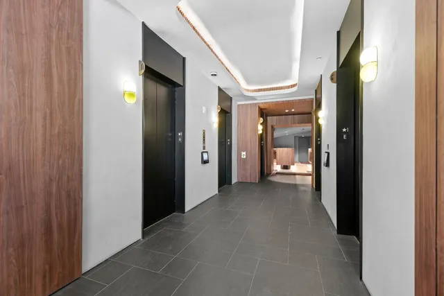 a view of hallway with stairs